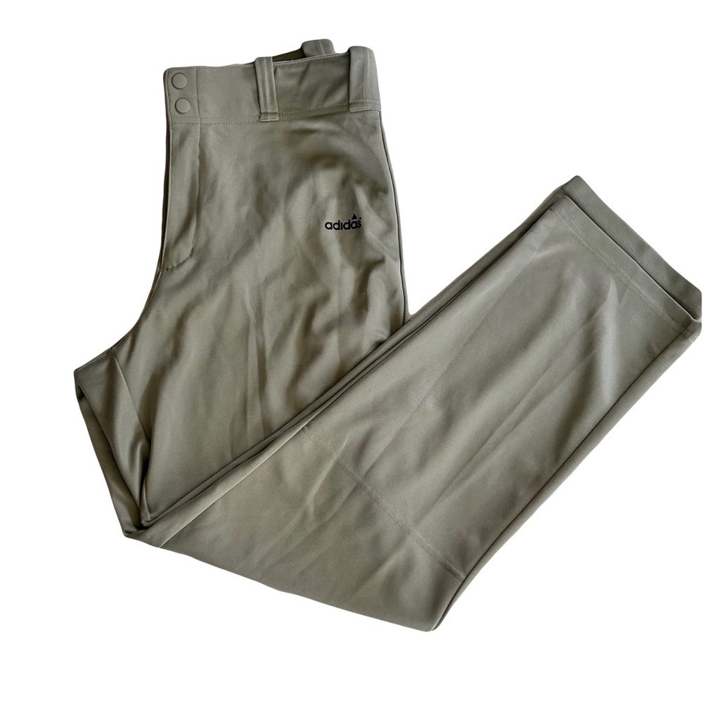 ADIDAS AEROREADY ELASTIC WAIST GRAY PANTS SIZE LARGE 2 BACK POCKETS